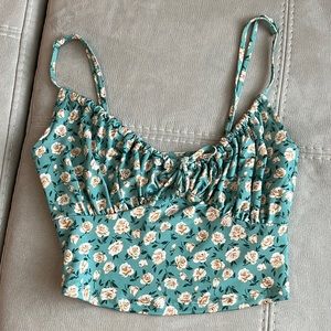 Urban Outfitters Floral Crop